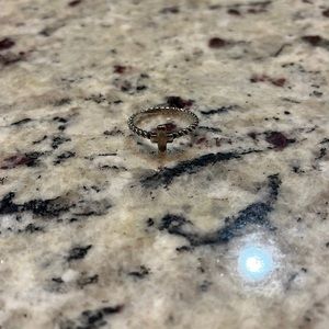 James Avery Cross ring with twisted rope band